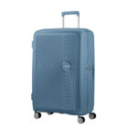 Maleta American Tourister Soundbox stone blue | Maletas rigidas