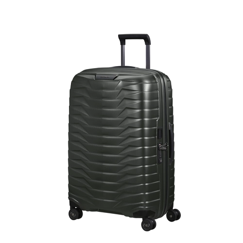 maleta samsonite proxis meidana verde mate lateral | maletas rigidas