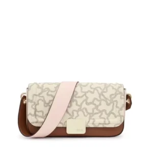 Bandolera M Tous Kaos Icon beige | Bolsos solapa