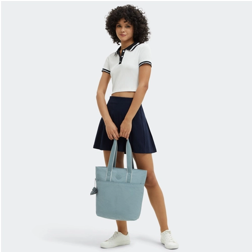 bolso kipling hanifa azul latera | bolsos Kipling mujer