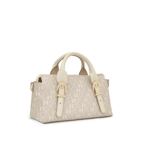 bowling m Tous Buckles Silhouette beige lateral | bolsos Tous Oficial