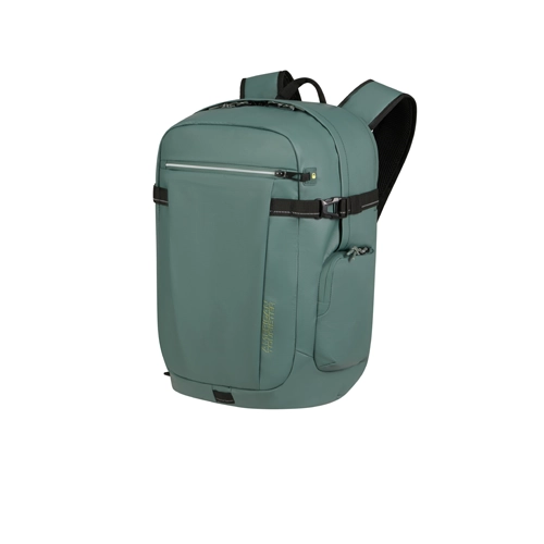 mochila american tourister upventure verde 15.6 lateral | mochilas viaje