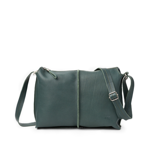 Bandolera Biba piel New Sylva verde | Bolsos biba online