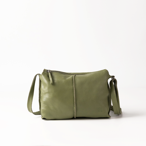 bolso biba piel sylva verde | bolsos Piel biba