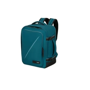 mochila american tourister S M take2 cabin verde azulado | mochilas bajo asiento 30x40x20