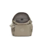 mochila kiplint city zip s taupe interior | mochilas kipling