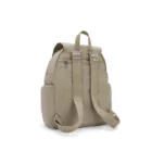 mochila kiplint city zip s taupe trasera | mochilas kipling