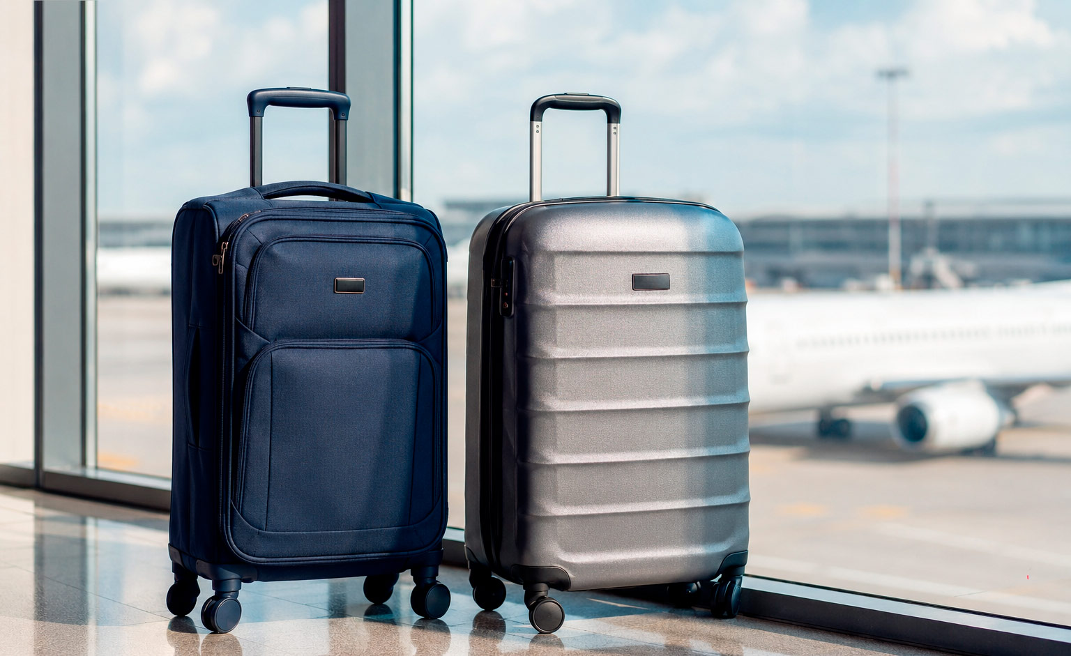 Maleta rígida o blanda: cuál comprar para viajar en avión
