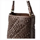 bolso biba piel selma marron detalle | bolsos piel biba