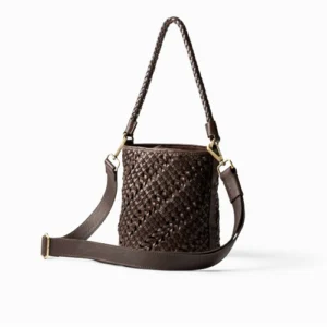 bolso biba piel selma marron frente | bolsos piel biba