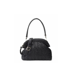 bandolera biba piel dubois negro | bolso biba piel