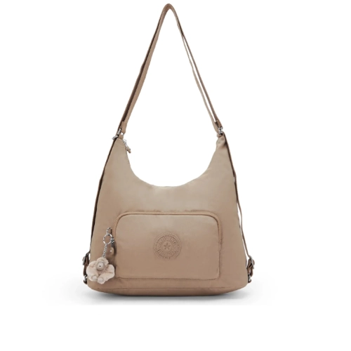 bolso-mochila-kipling-yenna-tostado bolso mochila kipling yenna tostado | bolso mochila kipling para viajar