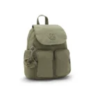 mochila kipling city pocket s verde lateral | mochilas kipling online