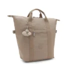 mochila kipling new art taupe lateral | mochilas kipling online