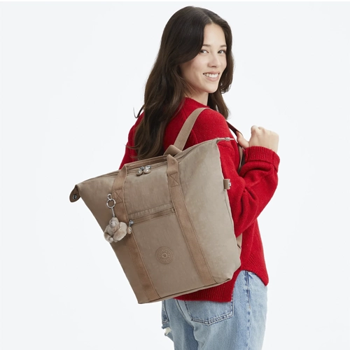 mochila kipling new art taupe modelo | mochilas kipling online